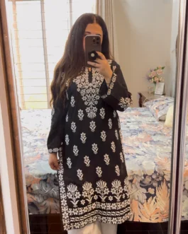 FOXY Embossed Indian Chicken Kari Kurti